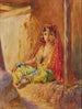 Ouled Naïl au voile rouge - Alphonse Birck — näkymä teoksesta