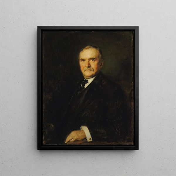 William T. Evans - Alphonse Jongers — kehystetty taideteos seinällä