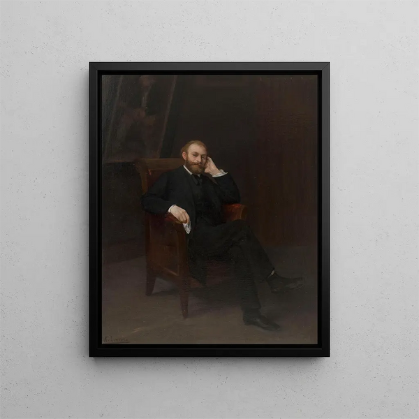 Edouard Manet'n muotokuva - Alphonse Legros — kehystetty taideteos seinällä