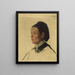 Portrait d'une femme - Alphonse Legros — kehystetty taideteos seinällä