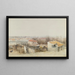 Champigny Tutkimus Champigny-taistelun panoraamasta - Alphonse Marie de Neuville — kehystetty taideteos seinällä