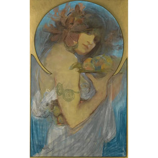 Alphonse Mucha - Study For a Poster Fruit.webp