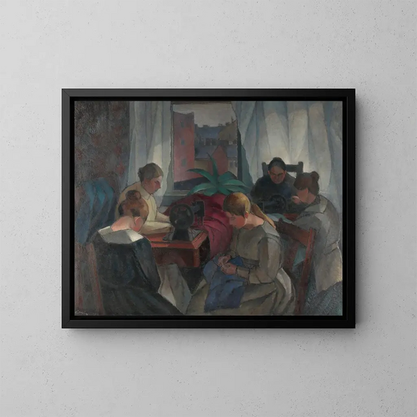 Couturière - Alvar Cawén — kehystetty taideteos seinällä