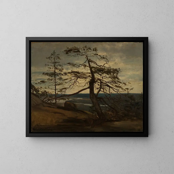 Pin des fjords de Setesdal - Amaldus Nielsen — kehystetty taideteos seinällä