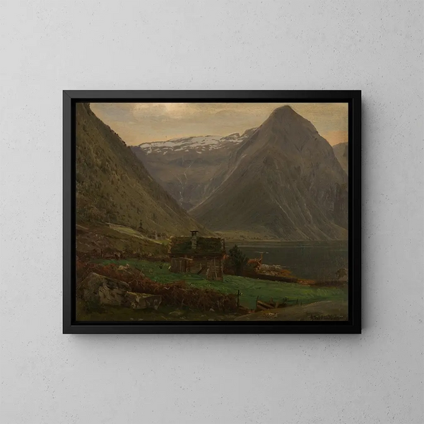 Fjord de Sefjord à Balestrand - Amaldus Nielsen — kehystetty taideteos seinällä