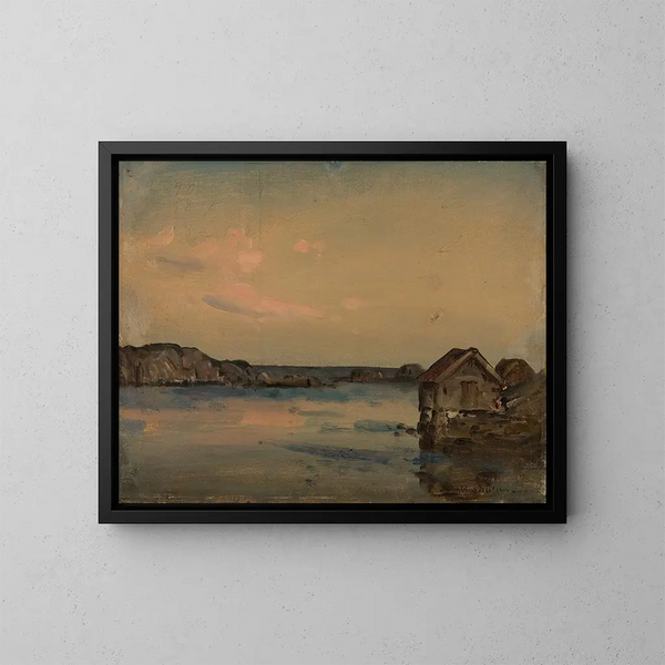 Kattehle Lindesnes - Amaldus Nielsen — kehystetty taideteos seinällä