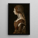 Bianca Maria Sforza - Ambrogio de Predis - Maalaus — kehystetty taideteos seinällä