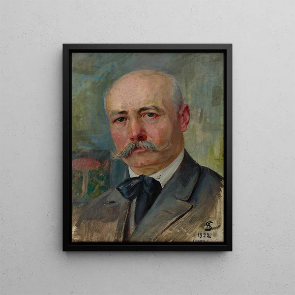 Autoportrait - Ambroży Sabatowski — kehystetty taideteos seinällä