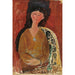 Maalauksen jäljennös Beatrice Hastingsin istuva maalaus - Amedeo Modigliani