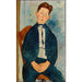 Poika raidallisessa neuleessa - Amedeo Modigliani — näkymä teoksesta