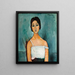 Christine - Amedeo Modigliani — kehystetty taideteos seinällä