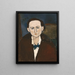 Elena Povolozky - Amedeo Modigliani — kehystetty taideteos seinällä