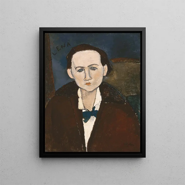 Elena Povolozky - Amedeo Modigliani — kehystetty taideteos seinällä