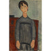 Tytär seisoo mustassa essussa - Amedeo Modigliani — näkymä teoksesta