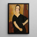 Maalauksen jäljennös Madame Amédée Nainen savukkeella - Amedeo Modigliani