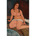 Nu istuva maalaus - Amedeo Modigliani — näkymä teoksesta