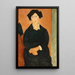 Italialainen maalaus - Amedeo Modigliani — kehystetty taideteos seinällä