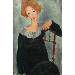 Amedeo Modigliani - Woman with Red Hair.webp