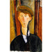 Nuori mies lippiksen kanssa - Amedeo Modigliani — näkymä teoksesta