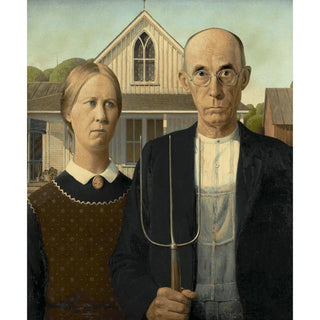 American Gothic de Grant Wood | Reproduction Tableau Décoration murale affiche copie