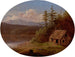 Cabane au bord de la rivière - Ecole Américaine — näkymä teoksesta