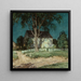 Vanha maatila, Connecticut - Willard Leroy Metcalf — kehystetty taideteos seinällä