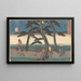 Akasaka-maalaus - Andō Hiroshige — kehystetty taideteos seinällä