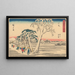 Ejiri-maalaus - Andō Hiroshige — kehystetty taideteos seinällä