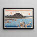 Fuchu-maalaus - Andō Hiroshige — kehystetty taideteos seinällä