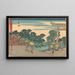 Fujisawan maalaus - Andō Hiroshige — kehystetty taideteos seinällä