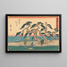 Hamamatsu-maalaus - Andō Hiroshige — kehystetty taideteos seinällä