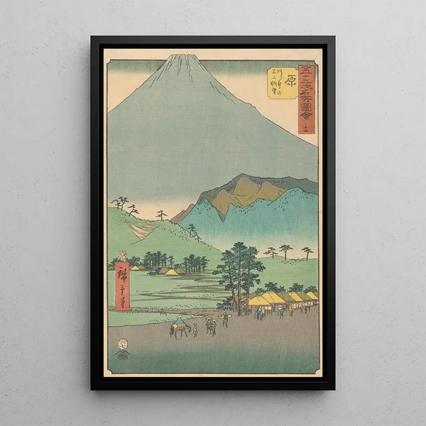 Hara-maalaus - Andō Hiroshige — kehystetty taideteos seinällä