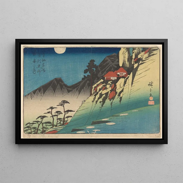 Andō Hiroshige — kehystetty taideteos seinällä