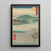 Hiratsuka-maalaus - Andō Hiroshige — kehystetty taideteos seinällä