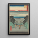 Maalauksen jäljennös Kanaya-maalaus - Andō Hiroshige