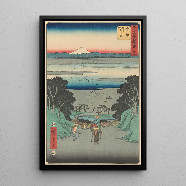 Maalauksen jäljennös Kanaya-maalaus - Andō Hiroshige