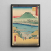 Kanbara-maalaus - Andō Hiroshige — kehystetty taideteos seinällä