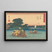 Kawasaki-maalaus - Andō Hiroshige — kehystetty taideteos seinällä