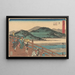 Kyoto-maalaus - Andō Hiroshige — kehystetty taideteos seinällä