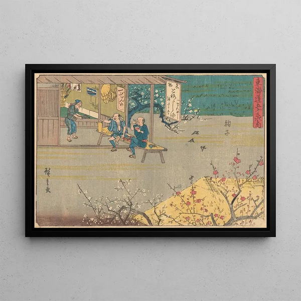 Mariko - Andō Hiroshige — kehystetty taideteos seinällä