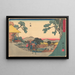 Mishima-maalaus - Andō Hiroshige — kehystetty taideteos seinällä