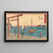 Miya-maalaus - Andō Hiroshige — kehystetty taideteos seinällä