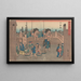 Nihonbashi-maalaus - Andō Hiroshige — kehystetty taideteos seinällä