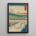 Pont Ochanomizu-maalaus - Andō Hiroshige — kehystetty taideteos seinällä