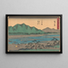 Odawara-maalaus - Andō Hiroshige — kehystetty taideteos seinällä
