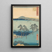 Oiso-maalaus - Andō Hiroshige — kehystetty taideteos seinällä