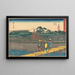 Shimada-maalaus - Andō Hiroshige — kehystetty taideteos seinällä