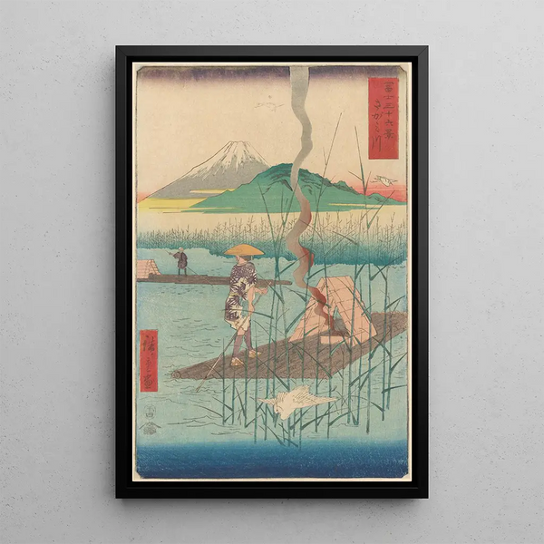 Maalauksen jäljennös Andō Hiroshige
