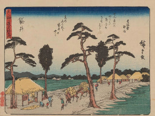 Tokaido gojusantsugi, planche 28 - Andō Hiroshige — näkymä teoksesta