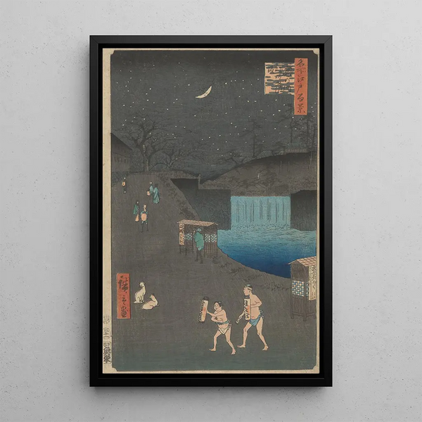Maalauksen jäljennös Andō Hiroshige